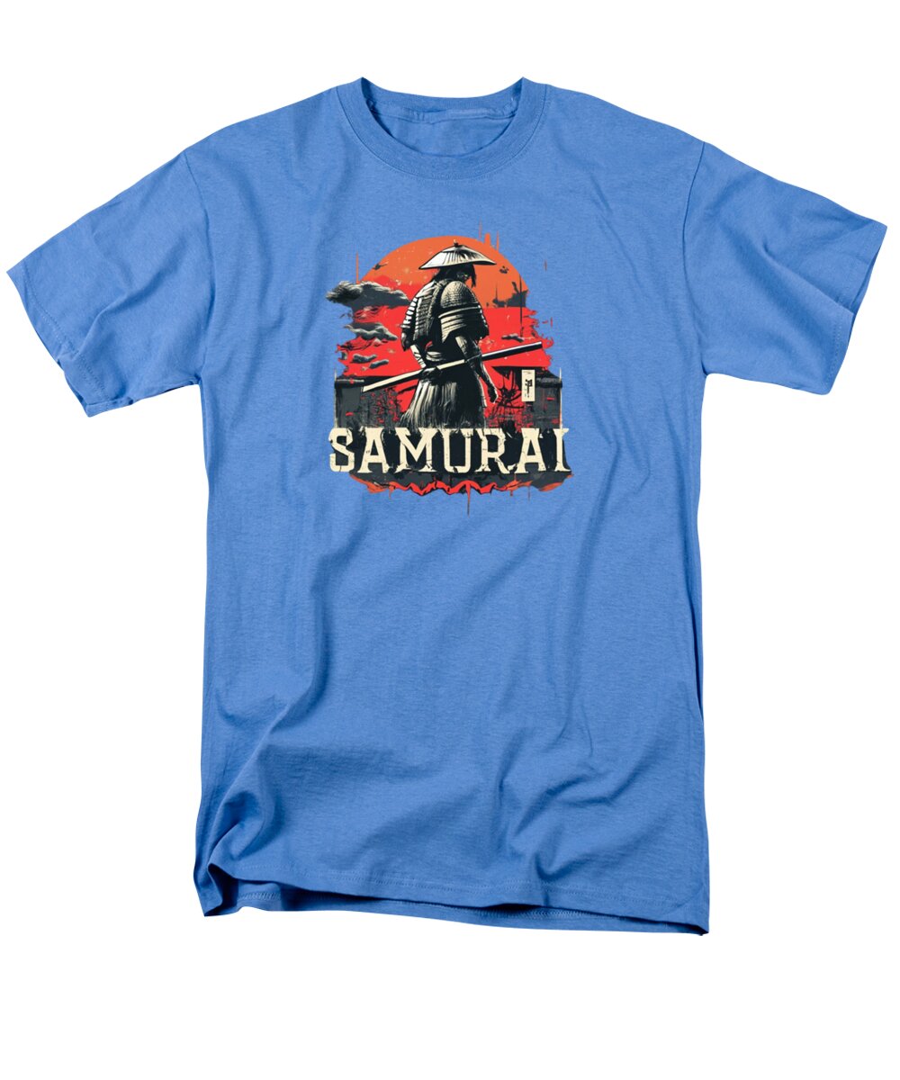Samurai Warrior Vintage Sunset - Men's T-Shirt (Regular Fit)