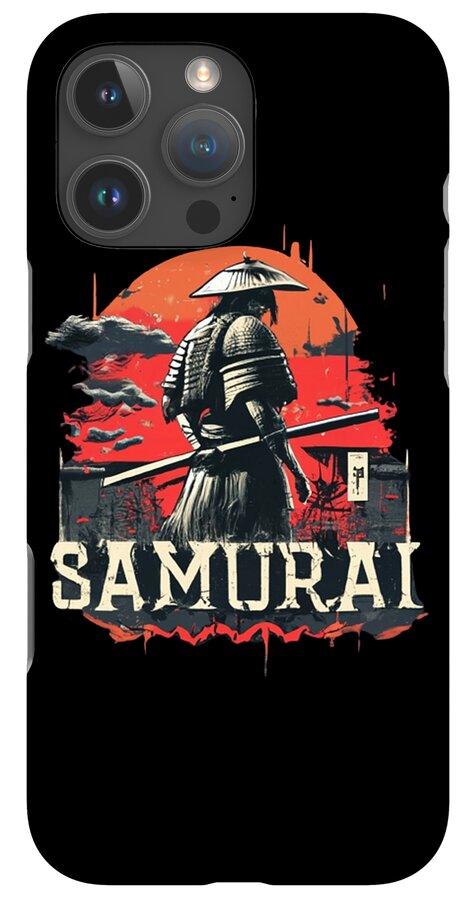 Samurai Warrior Vintage Sunset - Phone Case