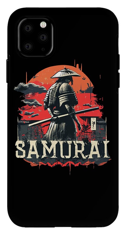 Samurai Warrior Vintage Sunset - Phone Case