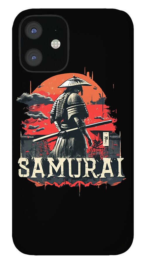 Samurai Warrior Vintage Sunset - Phone Case