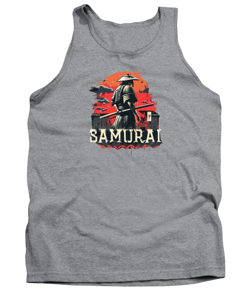Samurai Warrior Vintage Sunset - Tank Top