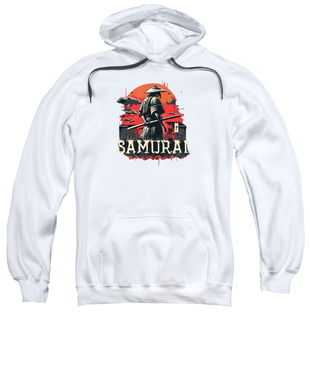 Samurai Warrior Vintage Sunset - Sweatshirt