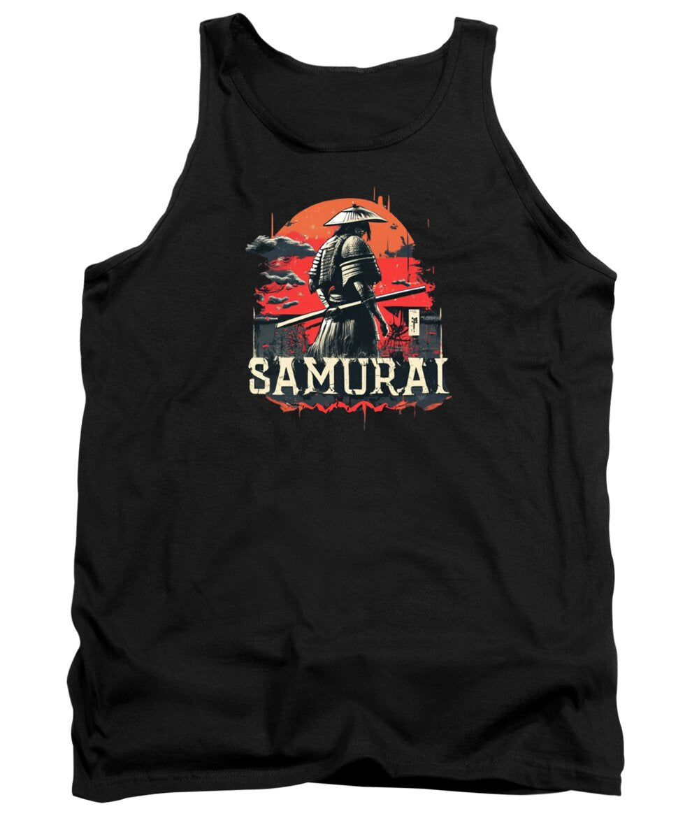 Samurai Warrior Vintage Sunset - Tank Top
