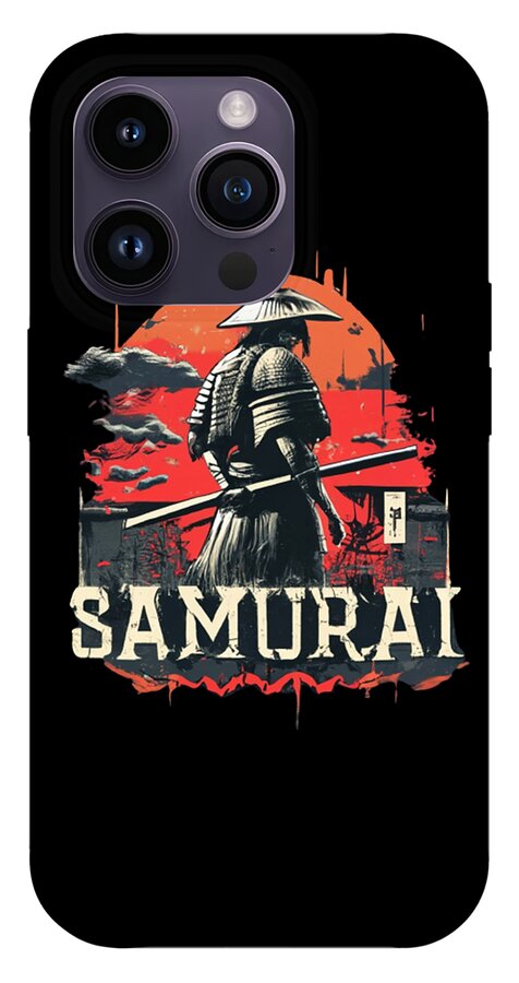 Samurai Warrior Vintage Sunset - Phone Case