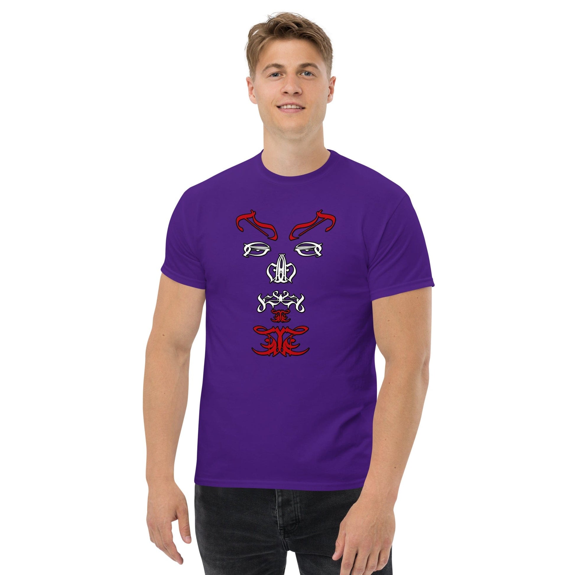 Satan Typographic Face T-shirt
