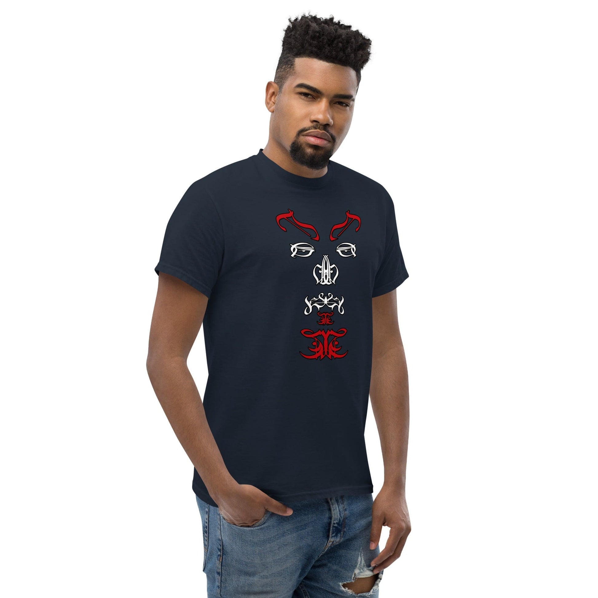 Satan Typographic Face T-shirt