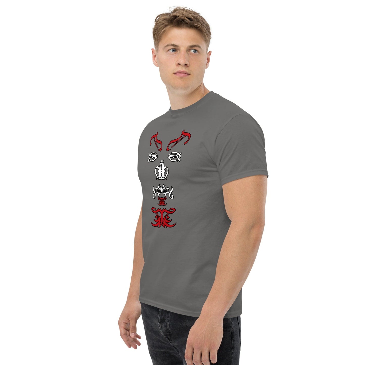Satan Typographic Face T-shirt