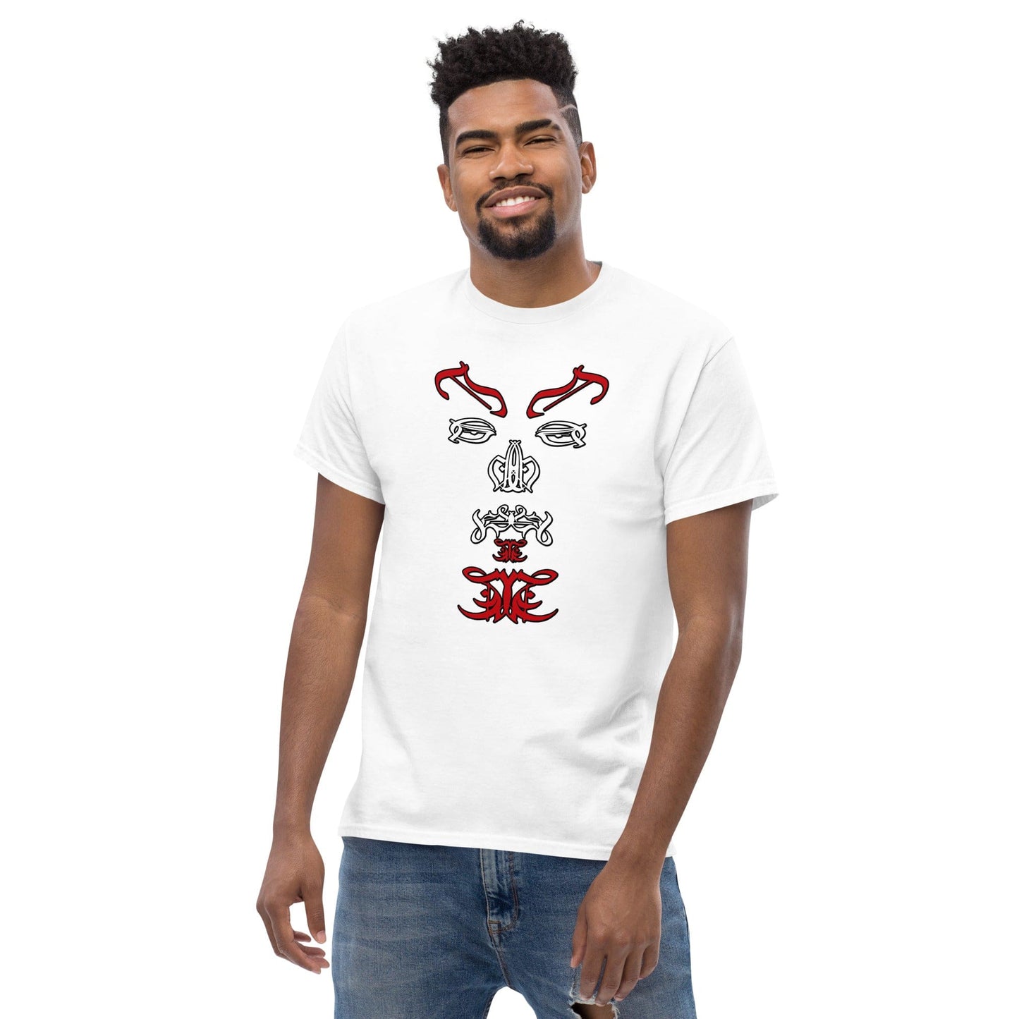 Satan Typographic Face T-shirt