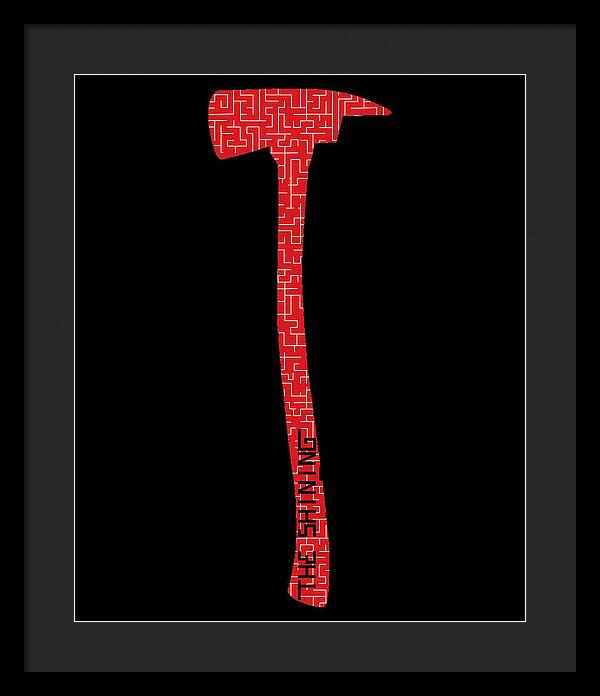 Shining Axe - Framed Print