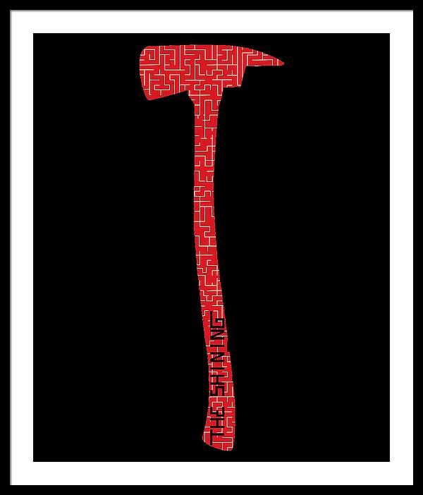 Shining Axe - Framed Print
