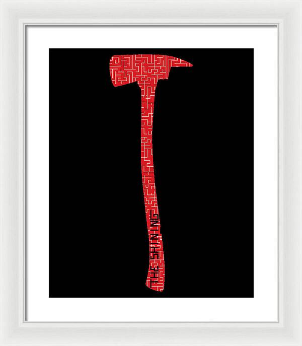 Shining Axe - Framed Print