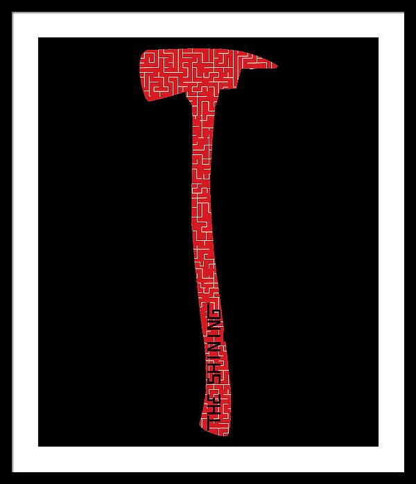 Shining Axe - Framed Print