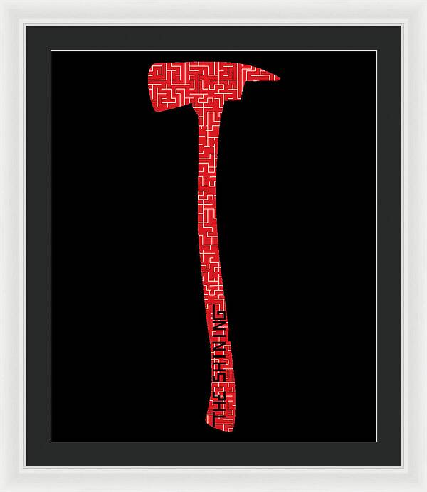 Shining Axe - Framed Print