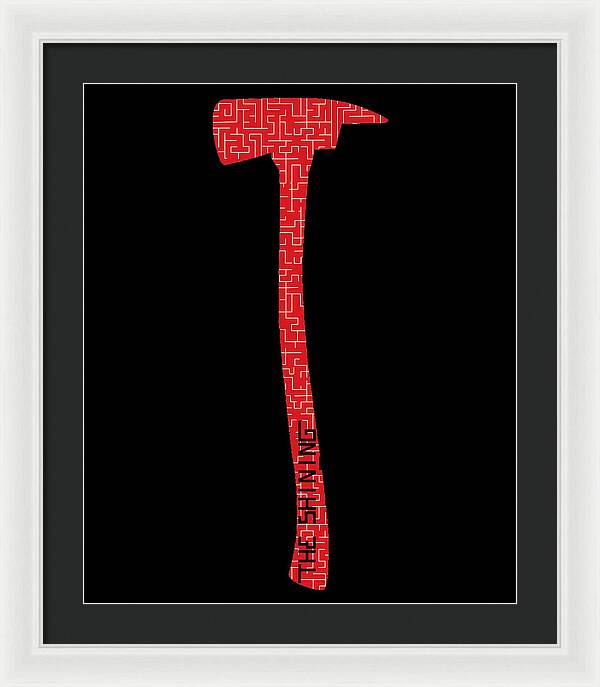 Shining Axe - Framed Print