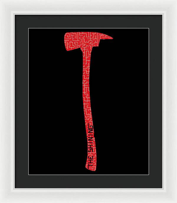 Shining Axe - Framed Print