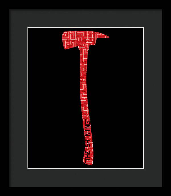 Shining Axe - Framed Print