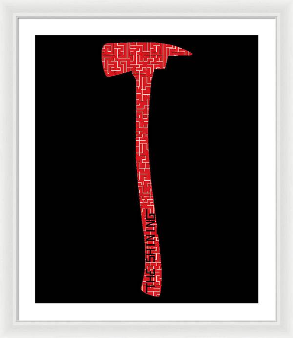 Shining Axe - Framed Print