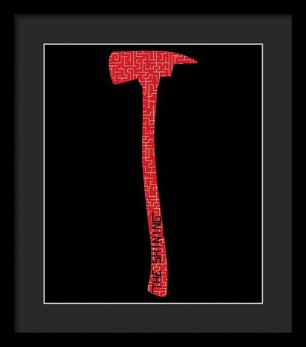 Shining Axe - Framed Print