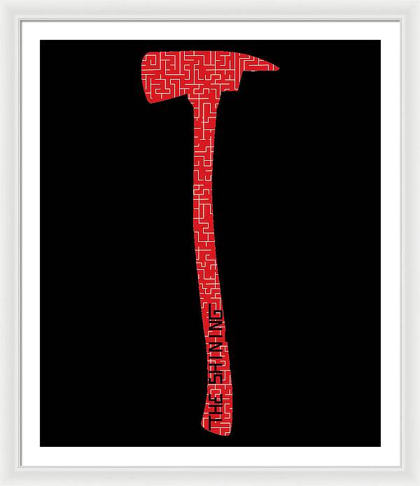 Shining Axe - Framed Print