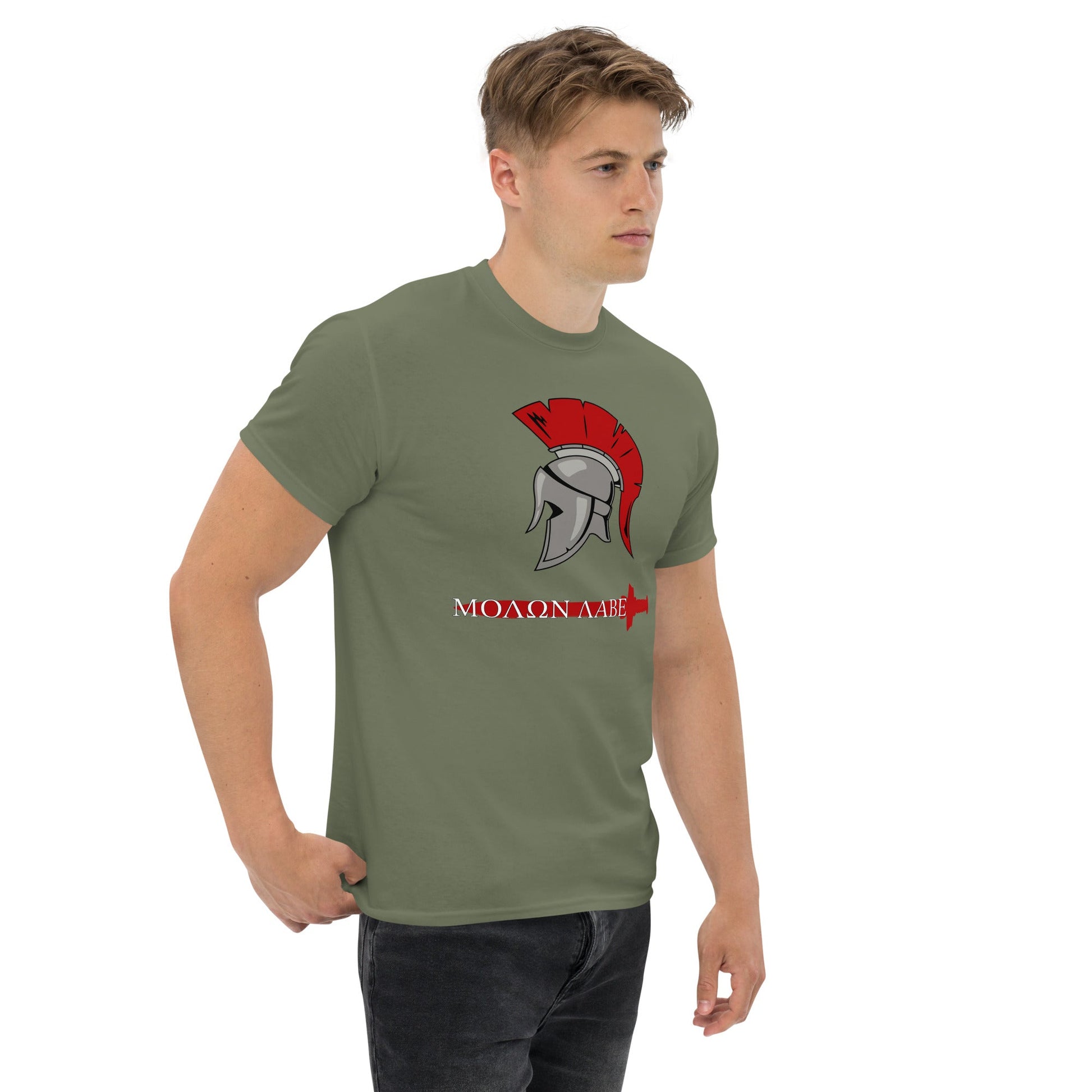 Scar Design Spartan Warrior Molon Labe T-shirt