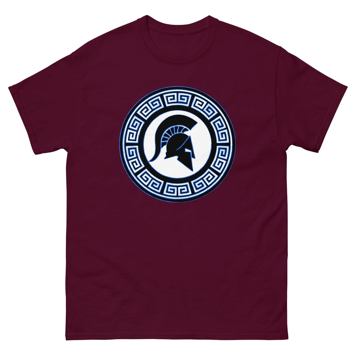 Scar Design Maroon / S Spartan Warrior Shield T-shirt
