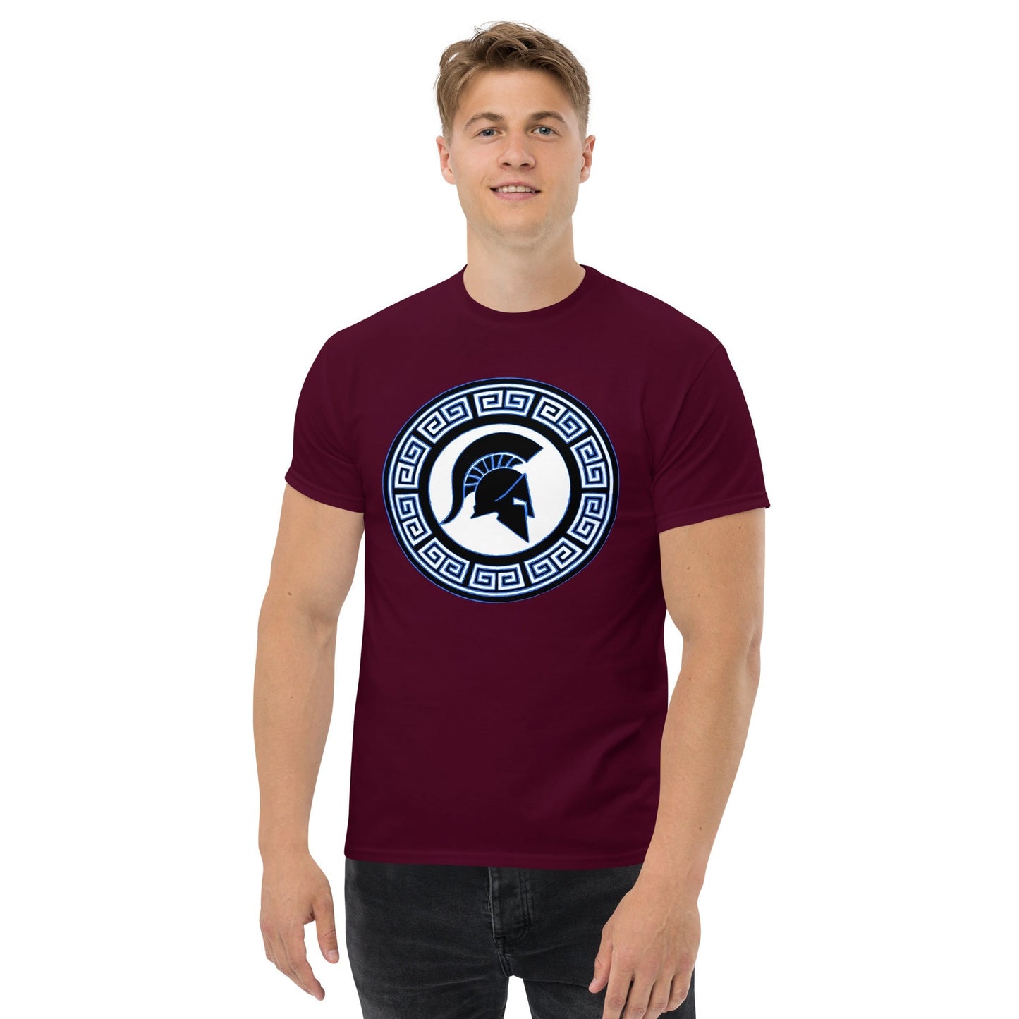 Scar Design T shirt Spartan Warrior Shield T-shirt