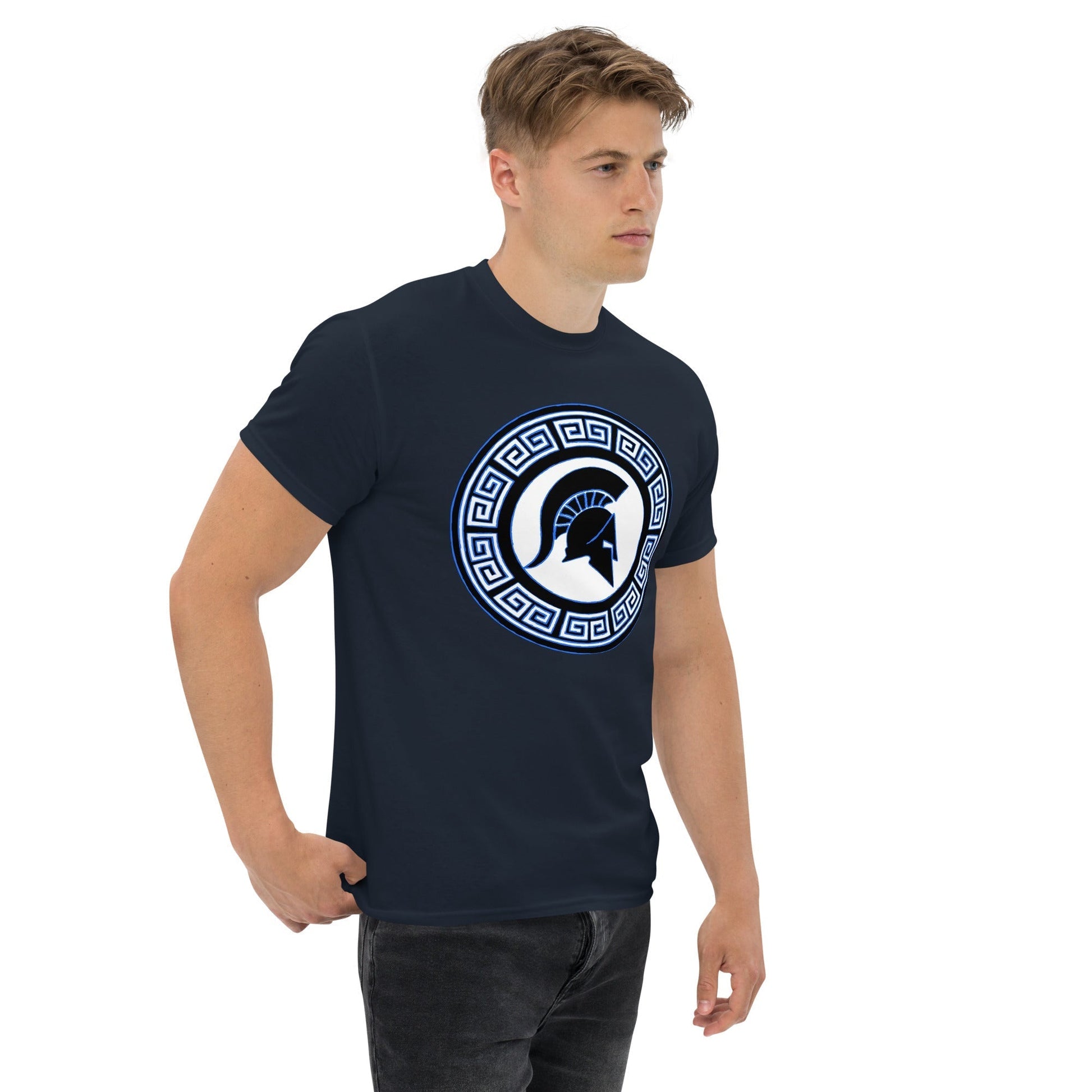 Scar Design T shirt Spartan Warrior Shield T-shirt