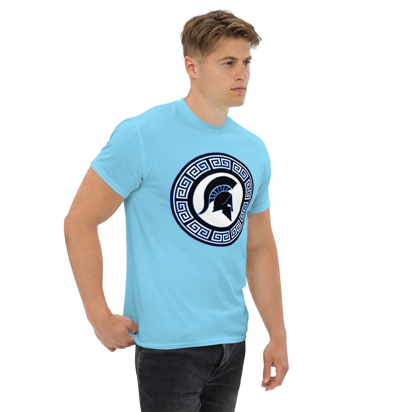 Scar Design T shirt Spartan Warrior Shield T-shirt