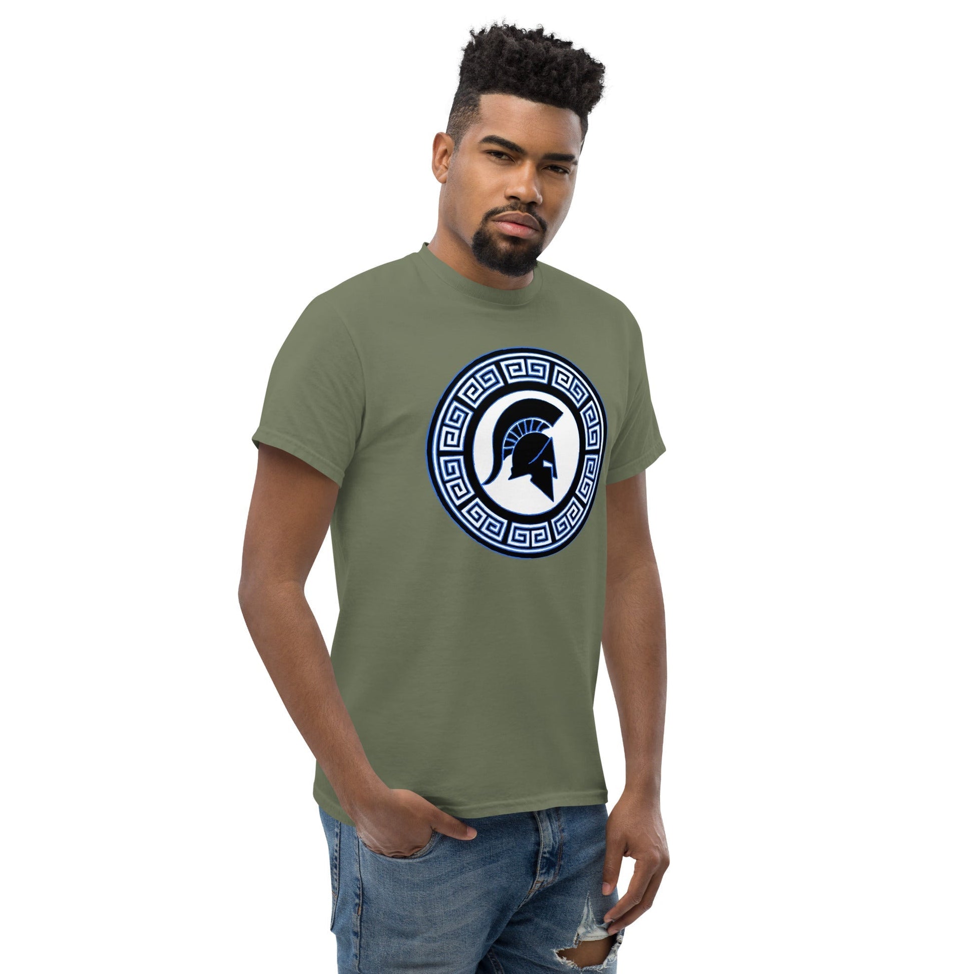 Scar Design T shirt Spartan Warrior Shield T-shirt