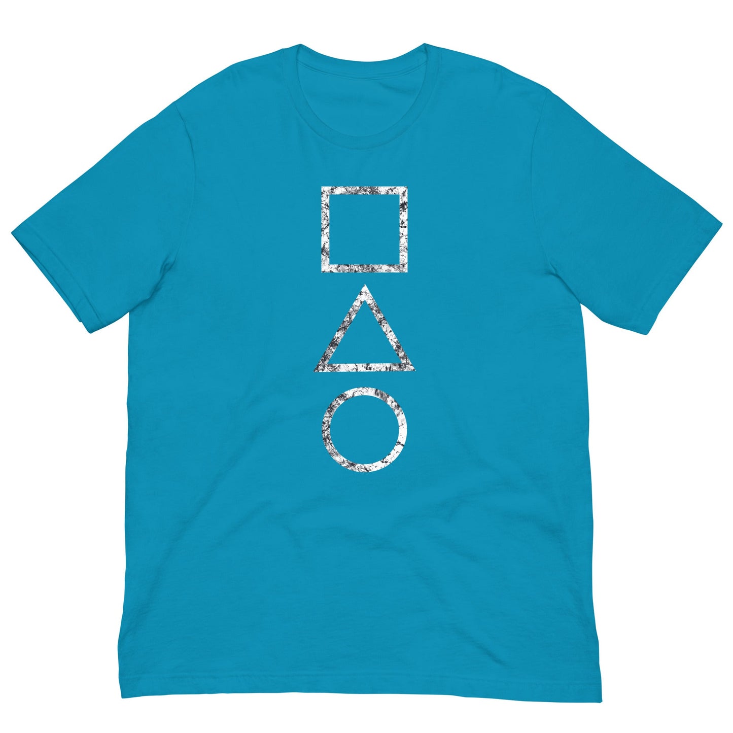 Squid shapes T-shirt Aqua / S