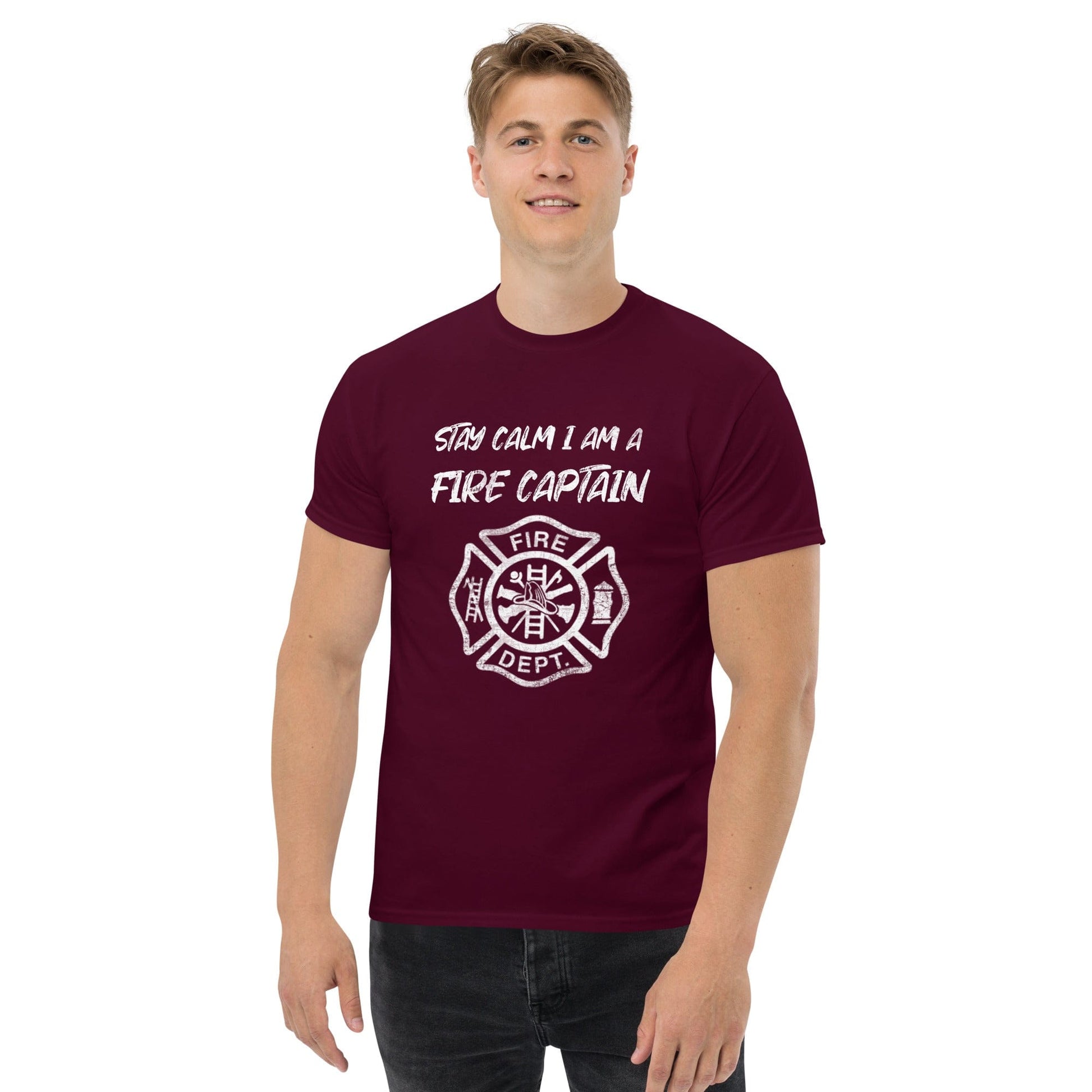 Stay Calm Fire Captain T-shirt