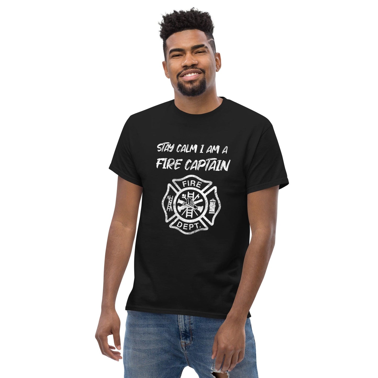 Stay Calm Fire Captain T-shirt