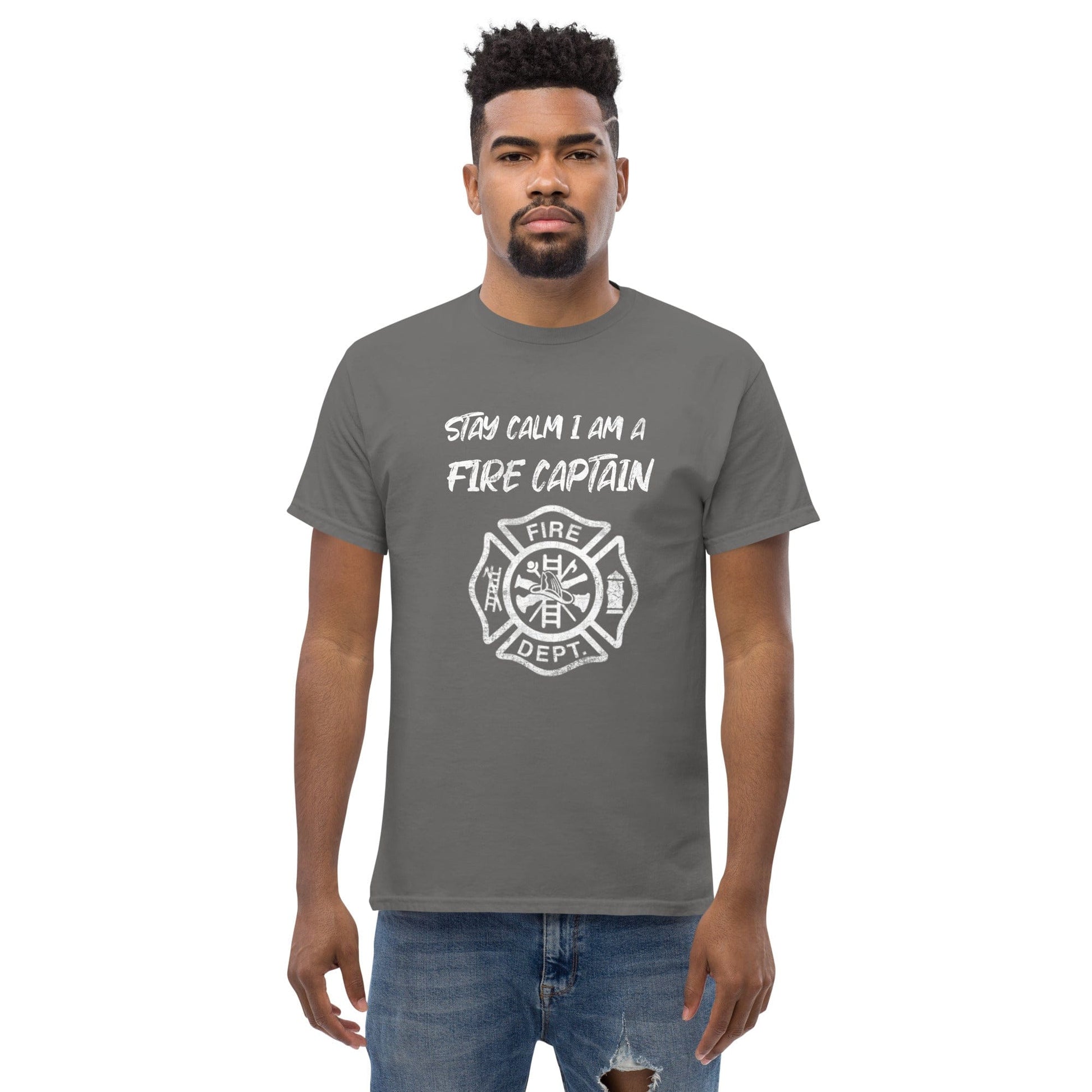 Stay Calm Fire Captain T-shirt