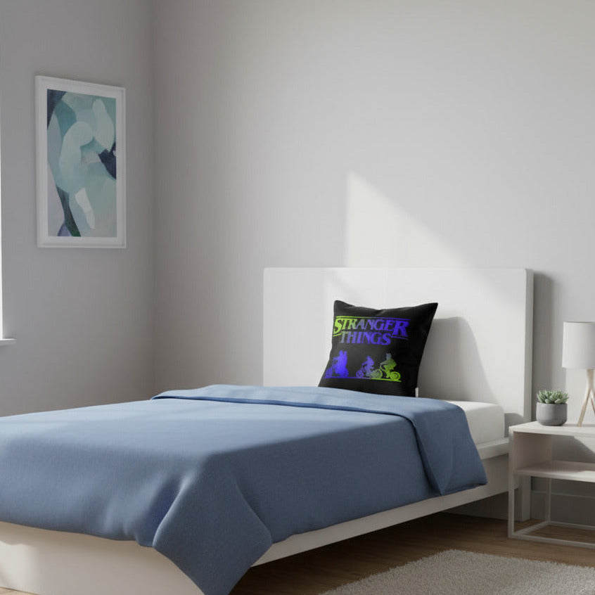 stranger things tv show pillow