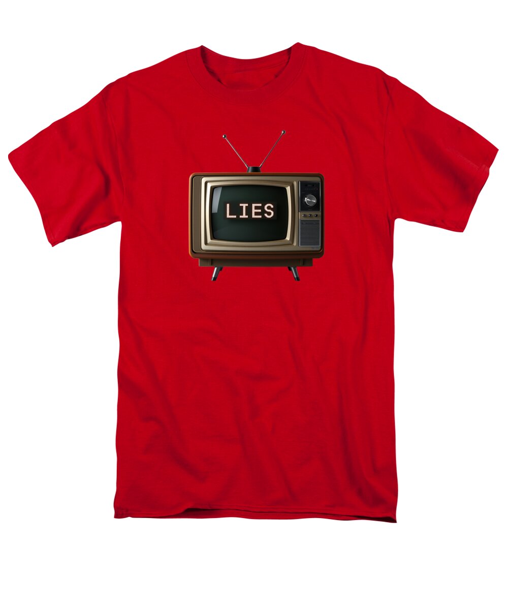 Television Lies - Men's T-Shirt (Regular Fit)