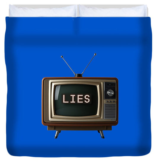 Television Lies - Duvet Cover