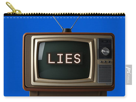 Television Lies - Zip Pouch