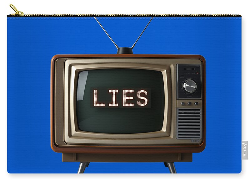 Television Lies - Zip Pouch