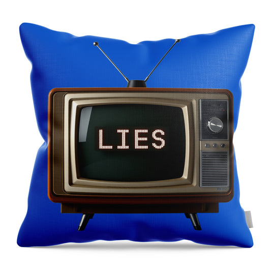 Television Lies - Throw Pillow
