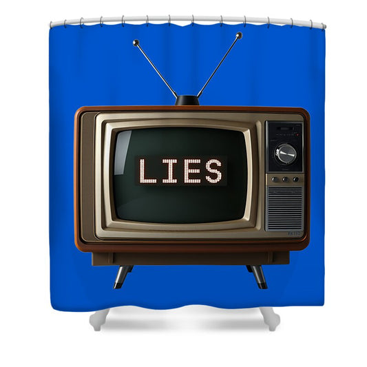 Television Lies - Shower Curtain