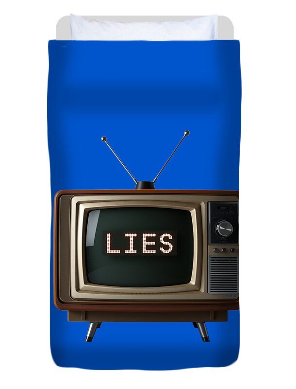 Television Lies - Duvet Cover