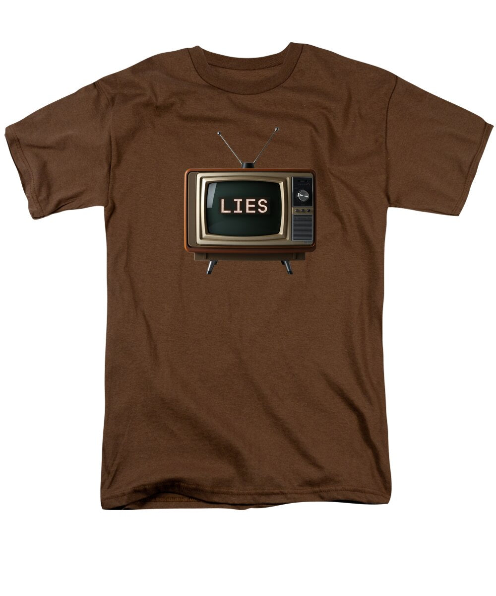 Television Lies - Men's T-Shirt (Regular Fit)