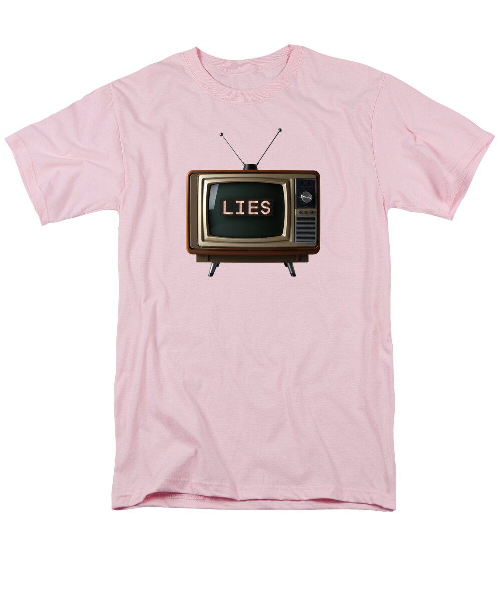 Television Lies - Men's T-Shirt (Regular Fit)