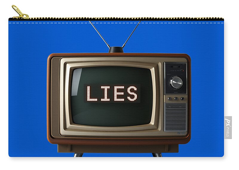 Television Lies - Zip Pouch