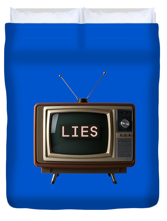 Television Lies - Duvet Cover