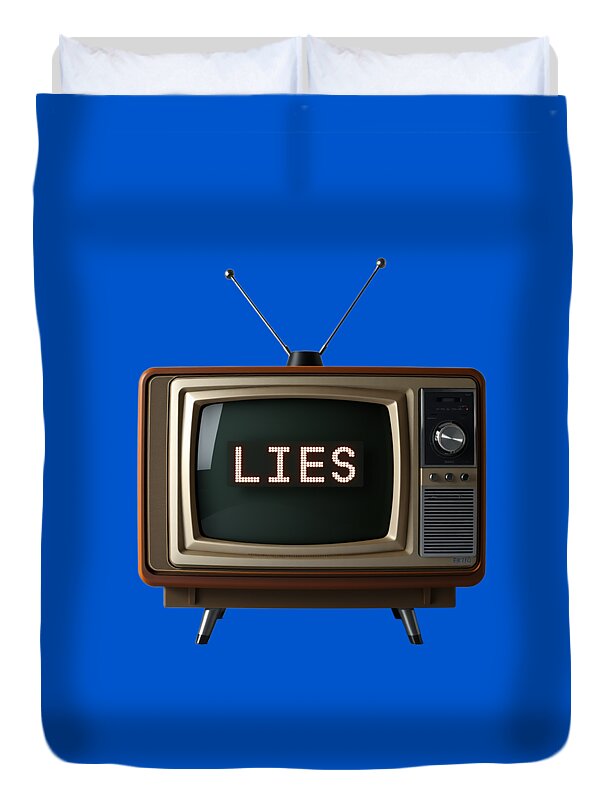 Television Lies - Duvet Cover