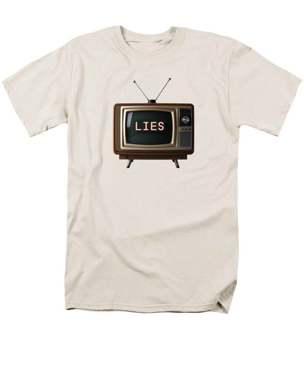 Television Lies - Men's T-Shirt (Regular Fit)