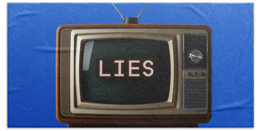 Television Lies - Bath Towel