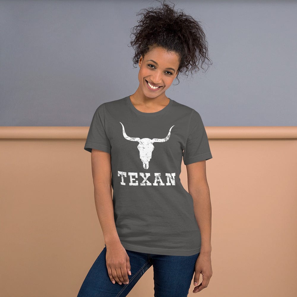 Texan Bull Skull T-shirt