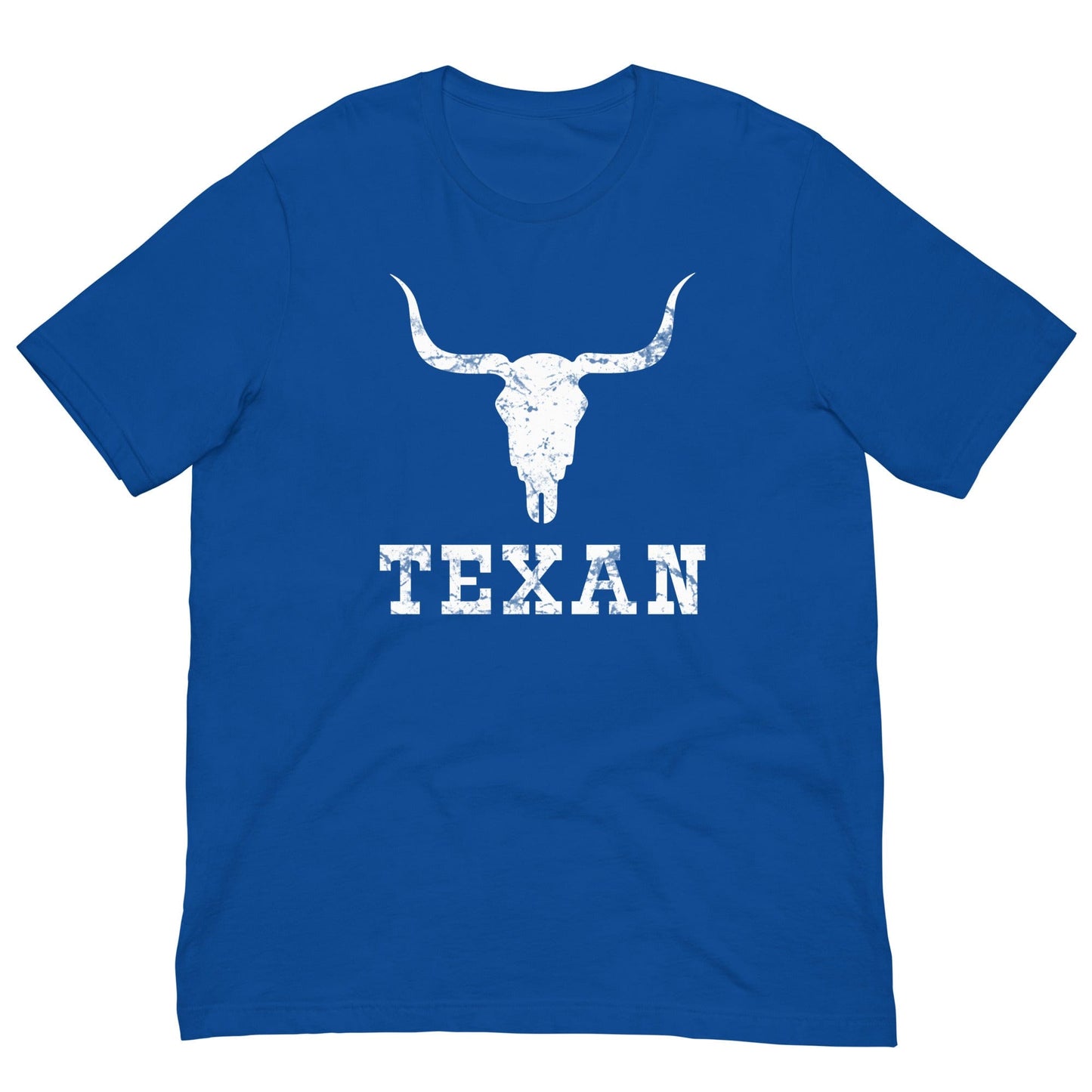 Texan Bull Skull T-shirt True Royal / S